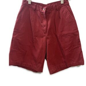 Vintage L.L. Bean High Waisted Trouser Shorts Size 10